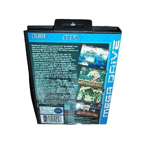 Aditi Mega Turrican Eu Cover עם קופסא ומדריך לסגה מגדרייב ג'נסיס קונסולת משחקי 16 סיביות כרטיס MD