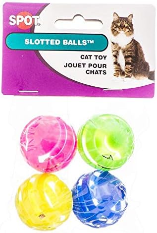נקודה כדורים מחוררים עם פעמונים בתוך צעצועי חתול
