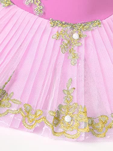 ילדות ג'נג'ין בנות ברבור אגם בלט שמלת טוטו חצאית חצאית בלחיית בגד גוף בלרינה לבגדי ריקוד תלבושות ריקוד