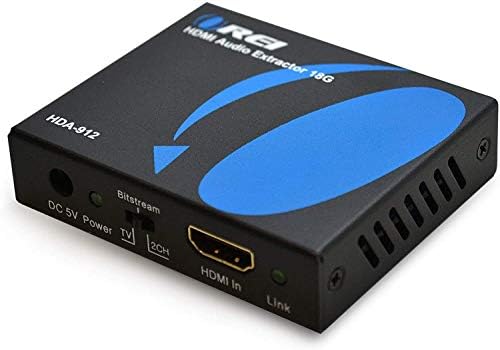 4K 18GBPs HDMI 2.0 ממיר שמע ממיר עם כבל HDMI בן 2 חבילות 6ft על ידי OREI - עם SPDIF, פלט 3.5 ממ, HDR & Dolby Digital Passtrough