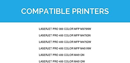 מוצרי LD מחסנית טונר מיוצרת מחדש החלפת HP 305A CE413A HP305A עבור HP Laserjet & Laserjet Pro 300 צבע MFP M375NW, 400 צבע M451DN, HP Laserjet
