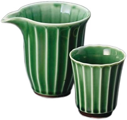 ヤマサ 坂井 陶器 כוס סאקה, 11.3 × 8.8 × 10.4