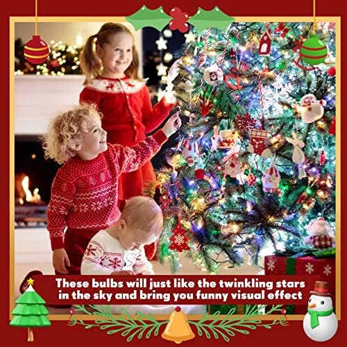 החלפת חג המולד מיני נורות הוביל אורות חג המולד 3 וולט 0.06 ואט נורות עץ חג המולד עם בסיס ירוק לחג המפלגה אספקה חיצונית מקורה