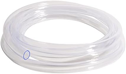 Ququyi PVC צינורות ויניל צינור פלסטיק בדרגה קלה, 5/8 ID x 13/16 OD לחץ נמוך צינור צינור ויניל צינור BPA חופשי, 9.84ft