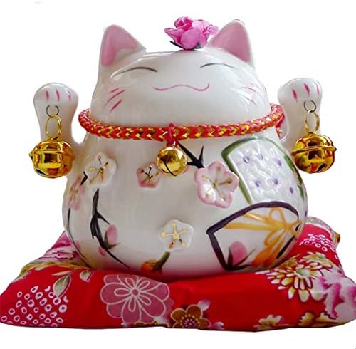 Walnuta Maneki Neko חתולי קרמיקה קופסת כסף חתולי עתידות חרסינה פנלין פנגשוי מלאכה עיצוב בית מתנה עסקית