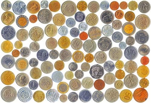20 מטבעות שונים ממדינות ייחודיות ברחבי העולם כולל תיק מטבע ארנק קטן!