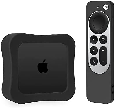 מארז מגן של PofeiWode עבור Apple TV 4K 2022 מרחוק, אנטי החלקה להלם סיליקון סיליקון עבור Apple TV 4K דור שלישי לתיבת טלוויזיה תיבת טלוויזיה.