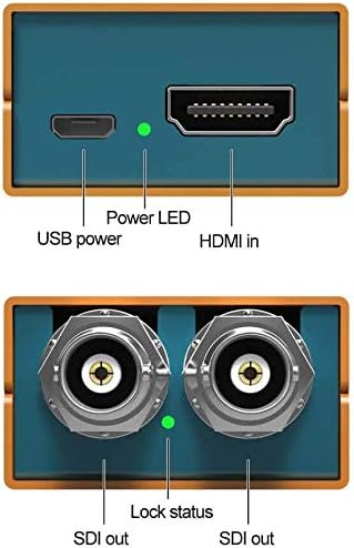 Avmatrix Mini SC1221 Extender Mini HDMI לממיר SDI מתאם 3G HD SDI לנהיגה של מסכי SDI עם מתאם כוח