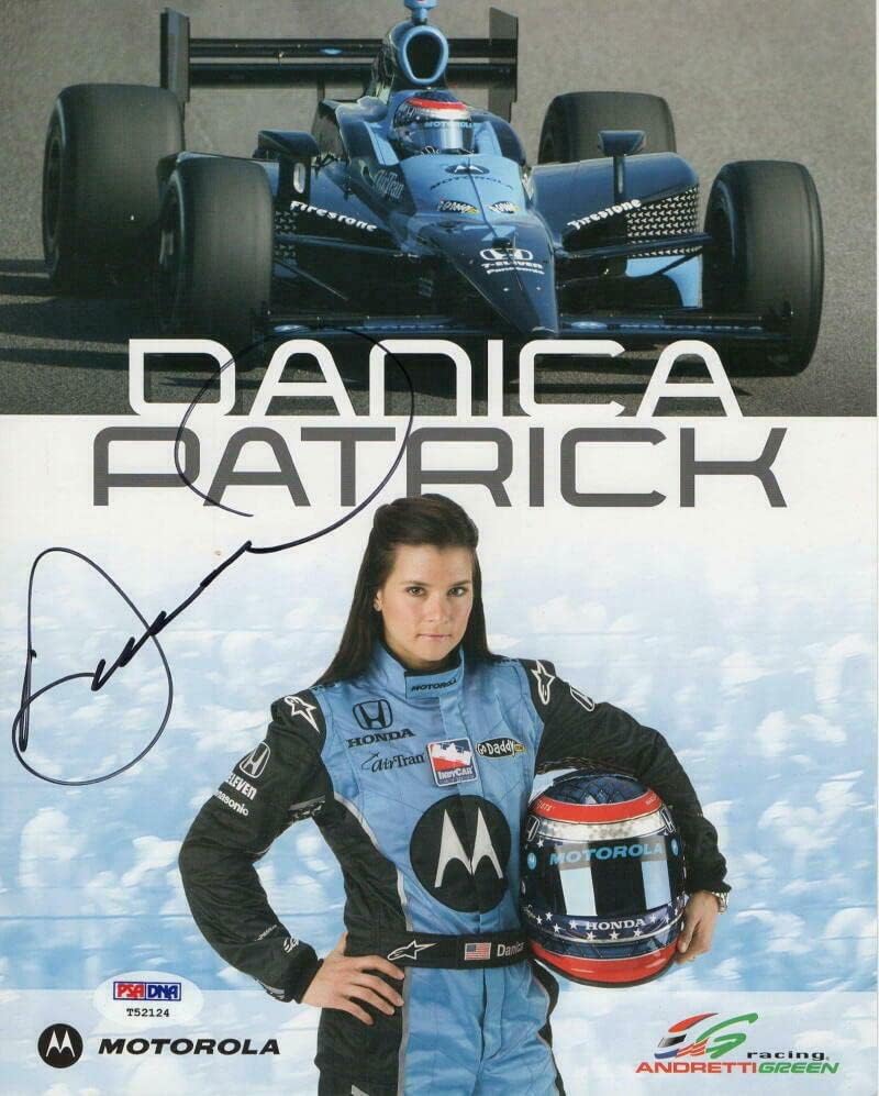 דניקה פטריק חתמה על חתימה 8x10 צילום כרטיס נהג - נהג NASCAR סקסי PSA - תמונות NASCAR עם חתימה