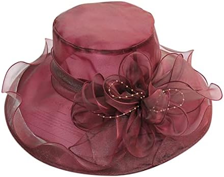 כובע שמלת קיץ של נשים רחב פרחי כובע כלה כובע כובעי שמש כובעי חוף כובע עוף מגן