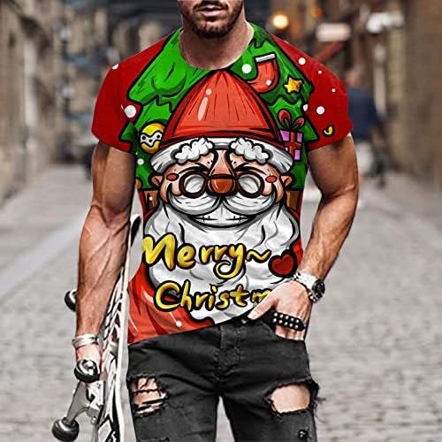 Xxbr 2022 גברים אופנה סתיו חורף שרוול קצר מזדמן חג המולד 3d מודפס חולצות טקס חולצות שרוולים ארוכים חולצות גברים