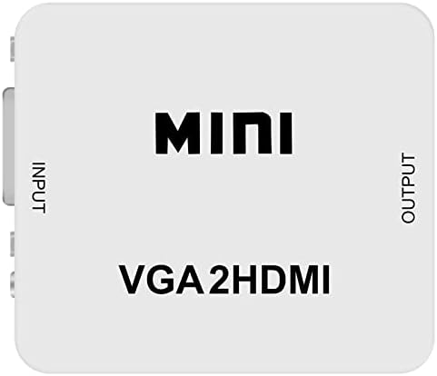 HDSUNWSTD MINI 1080P VGA לממיר מתאם HDMI ממיר VGA2HDMI ממיר מחבר עם שמע למחשב נייד למחשב למקרן HDTV