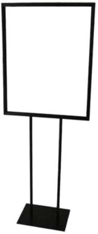 22 x 28 טווין קוטן בעלון מחזיק פוסטר מסגרת מסגרת רצפת עמדת עמדת שלט בשחור