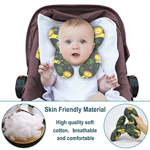 כרית תמיכה לתינוק משודרגת של קקיבלין, כרית נסיעות לתינוק לראש ולצוואר, כריות צוואר לתינוק למושב רכב,עגלת תינוק, נסיעות