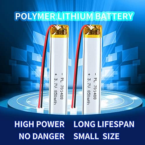 Ytkavq 3.7v 850mah סוללה 701488 ליטום פולימר יון נטען Li-ion Li-Po סוללה עם 2p PH 2.0 ממ מחבר המגרש