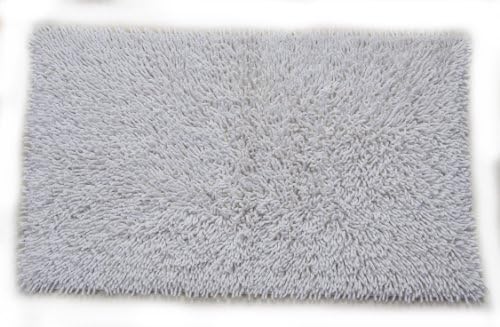 טירת היל כותנה שניל שאגי אמבט שטיח עם תרסיס לטקס גיבוי 20 על 30 לבן