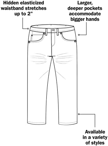 Hill Oak מאת DXL BIG ו- TALT מותניים רלוונר מכנסיים קפלים מכנסיים