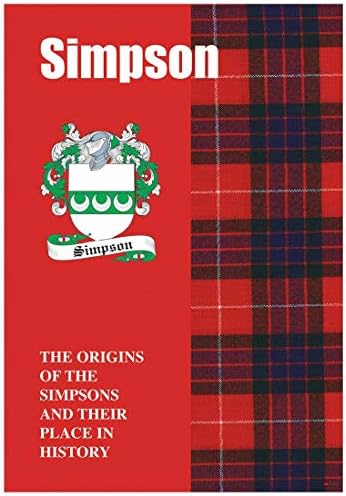 אני Luv Ltd סימפסון חוברת Ancestry History of the Origins of the Scottish השבט