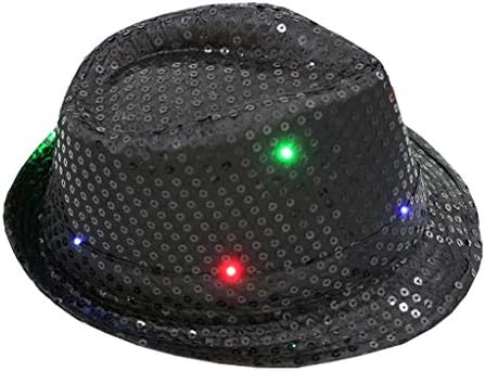 כובע הוביל נצנצים אור ריקוד עד מפואר מהבהב מסיבת יוניסקס שמלת צבעוני בייסבול כובעי בייסבול כובע אגרוף