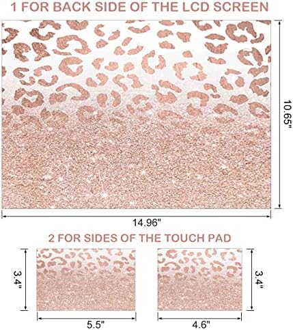 מחשב נייד דינקי מדבקות מדבקות עור, 12 13 13.3 14 15 15.4 15.6 אינץ 'נייד נייד אוניברסלי לשימוש חוזר מדבקות עור ויניל מכסה מדבקות מדבקות