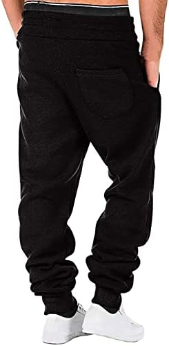 מכנסי מטען לגברים אופנה רופפת מכנסי כיס נאים מכנסיים מכנסיים הסוואה M-4xl מכנסי פוליאסטר גברים