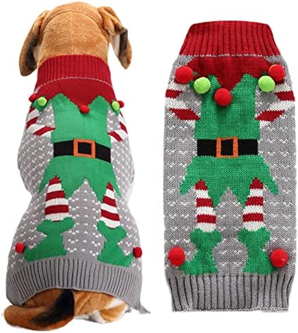 כלב כלב חתול כלב מכוער סוודר חג מולד ילד ילדה חג המולד בגדי חיות מחמד תלבושות גור תלבושת לשנה חדשה מתנות לתלבושות של כלבים גדולים גדולים