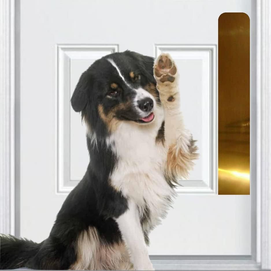 סיפון את דלת דקור / כלב שריטה דלת הגנת צלחת - אלומיניום-3 מ ' דבק הר - מרובה גימור צבעים-גדלים עבור כל דלתות