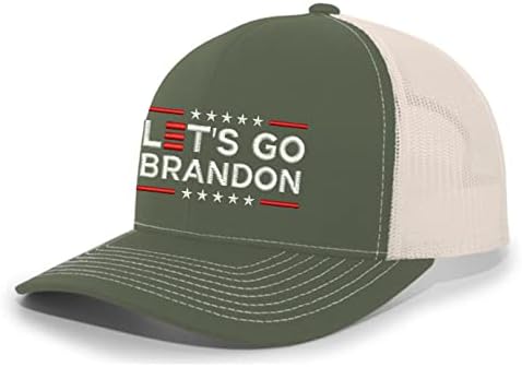 טרנץ חולצה החברה בוא נלך ברנדון גברים רקום רשת חזרה נהג משאית כובע בייסבול כובע