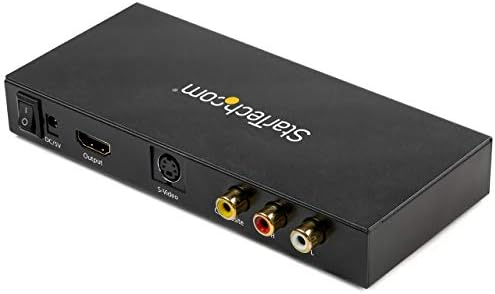 Startech.com s-video או מורכב לממיר HDMI עם שמע - 720p - NTSC ו- PAL - אנלוגי ל- HDMI Upscaler - Mac & Windows