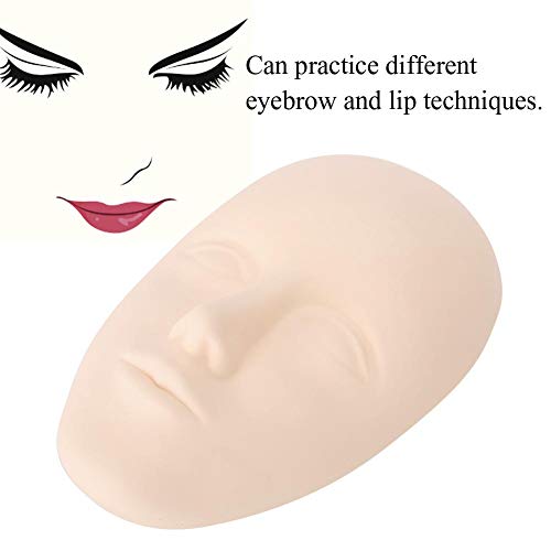 עור איפור קבוע 5 ד' , 5 ד ' פנים ראש קעקוע עיסוק מיקרובליידינג גבות שפתיים אימון סיליקון מזויף עור ערכות