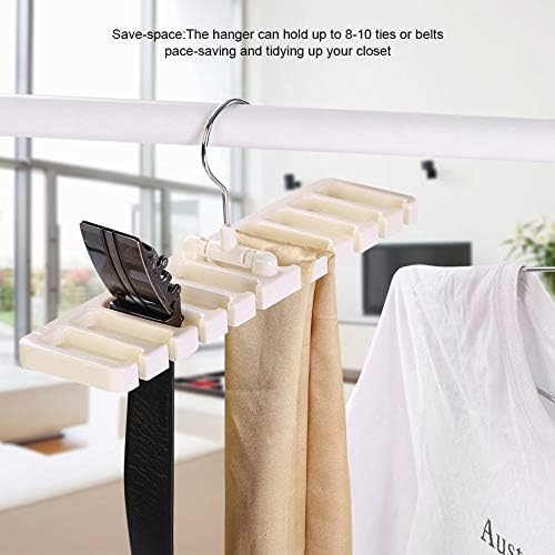 10 חריץ עניבת חגורה מארגן מתלה צעיף ארון פלסטיק יציב ארון ארון בגדים שומרי שטח גברים נשים