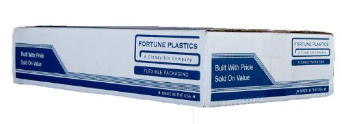 Fortune Plastics Duraliner Xtra-Heavygrade LDPE 45 ליטר פסולת יכולה אניה, חותם כוכב, לבן, 1.1 מיל, 46 x 40