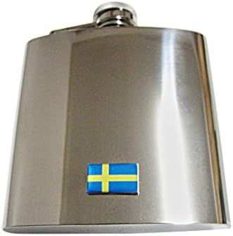 תליון דגל שוודיה 6 גרם. בקבוק נירוסטה