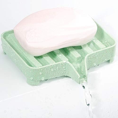 אינובאט 2 מארז סבון צלחת מקרה מחזיק עם ניקוז, סבון שומר מקלחת צלחת מגש לאמבטיה לניקוי קל, יבש, מרחיב סבון חיים