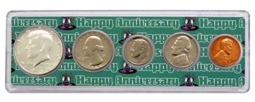 1968 מטבעות שנה לשנה של 54 שנה שנקבעו במחזיק יום השנה שמח ללא סירוגין