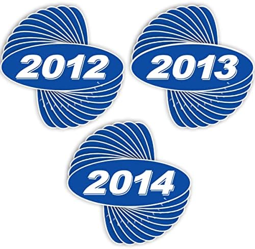 Versa Tags 2012 2013 & 2014 דגם סגלגל שנת סוחר מכוניות מדבקות חלונות נוצרות בגאווה בארצות הברית Versa Oval Model מדבקות שנה של שנת השמשה