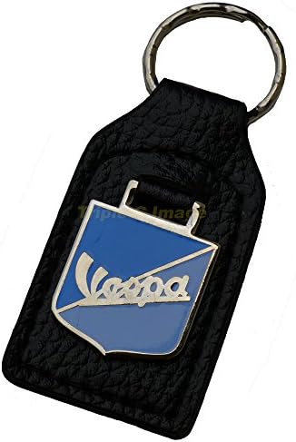 Triple-C vespa Scooter עור ומפתח טבעת אמייל מפתח