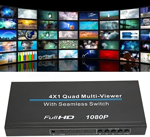 110240V 1080p 60Hz 3D 4X1 IR בקרה HD Multimedia ממשק מולטי מתג תצוגה 4x1 HD Multimedia ממשק מולטי -מיץ לתצוגת טלוויזיה תקע ארהב