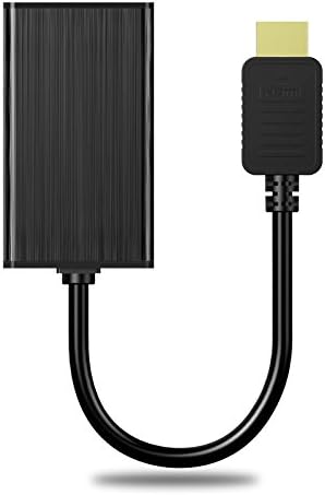 ממיר מתאם Rocsai HDMI ל- VGA למחשב/מחשב נייד/Ultrabook1080p תמיכה אודיו בהגדרה גבוהה