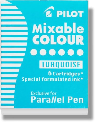 טייס מקביל עט דיו מילוי עבור קליגרפיה עטים, סגול, 6 מחסניות לחפיסה