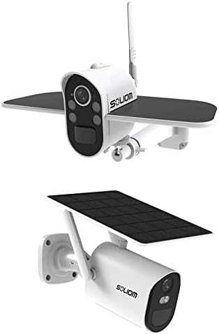 Soliom S100/B10 סוללה סולארית מופעלת על סוללה חיצונית-אבטחה-פץ-איפ-מצלמה עם זרקור מופעל ותנועה ראיית לילה צבעונית