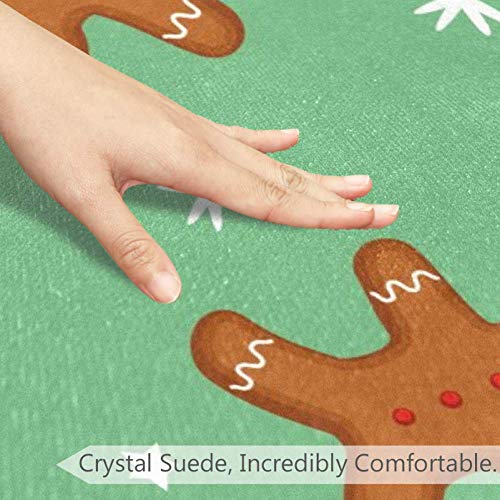 דפוס איש זנגוויל דפוס חג המולד חמוד, שפשוף לא להחליק 23.6 שטיחי שטיחים באזור עגול לילדים לחדר שינה חדר תינוקות חדר משחק משתלת