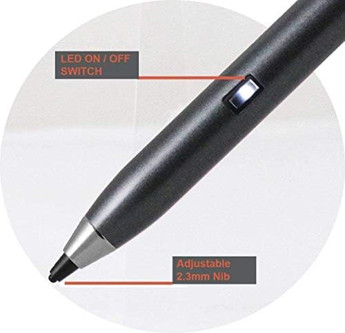 עט חרט דיגיטלי של Broonel Silver Point Digital Active - תואם לטאבלט Lenovo TB -8505X A22 Tab QC 8 טאבלט