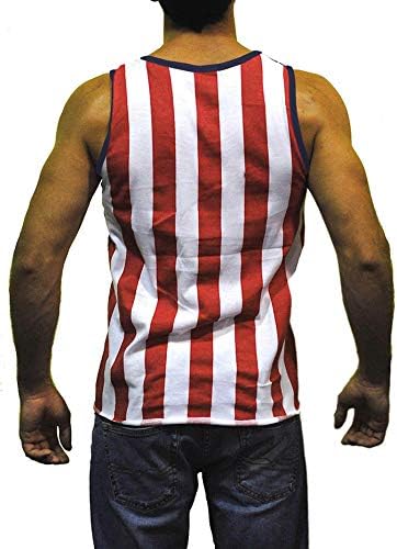 מורשה-מארט מקור גברים של אמריקאי דגל פסים וכוכבים שרירים גופייה חולצה