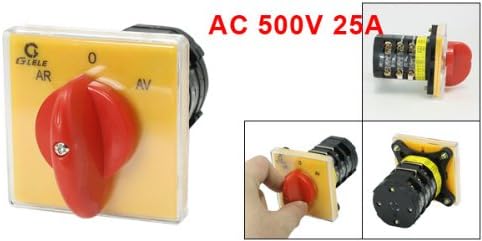 AR-0-AV שלוש מיקום נעילת מצלמה שילוב מתג החלפה AC 500V 25A