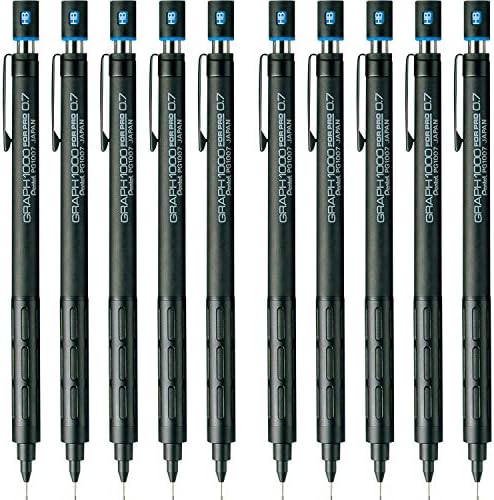 Pentel PG1007 Graph1007 עפרונות מכניים, 4 Pro, 0.03 אינץ ', 10 חתיכות