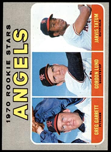 1970 Topps 642 Angels טירונים גרג גארט/גורדון לונד/ג'רוויס טייטום לוס אנג'לס מלאכים VG/Ex Angels