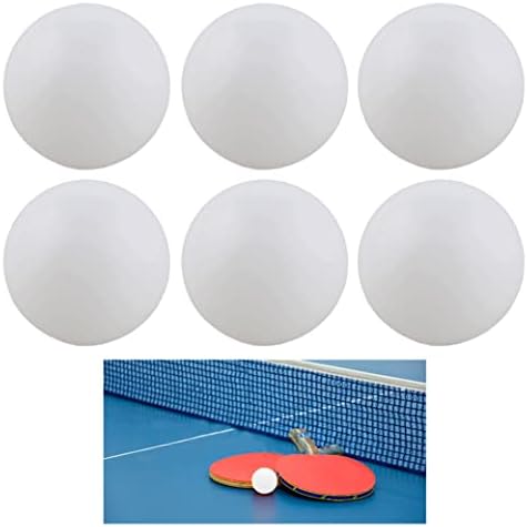 6 כדורי טניס שולחן לבן מתאמנים פינג פונג משחק פינגפונג שחקן ספורט 40 ממ!