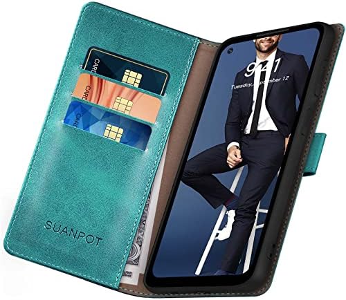 Suanpot עבור OnePlus nord N20 5G ארנק מארז 【חסימת RFID】 מחזיק כרטיס אשראי, הפליפ פוליו ספר טלפון עור PU CASS אטום הלם נשים גברים לגברים