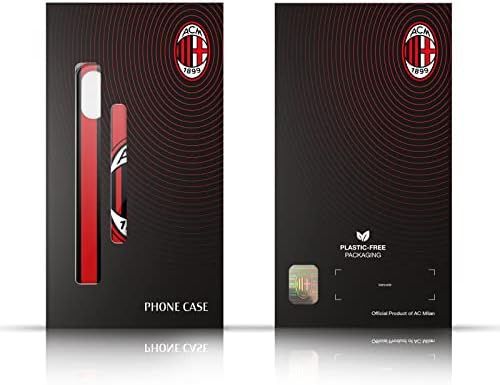 עיצובים של מקרה ראש מעצבים רשמית AC מילאן דפוסי קרסט אדום קשיח תואם את Apple iPhone 14 Pro